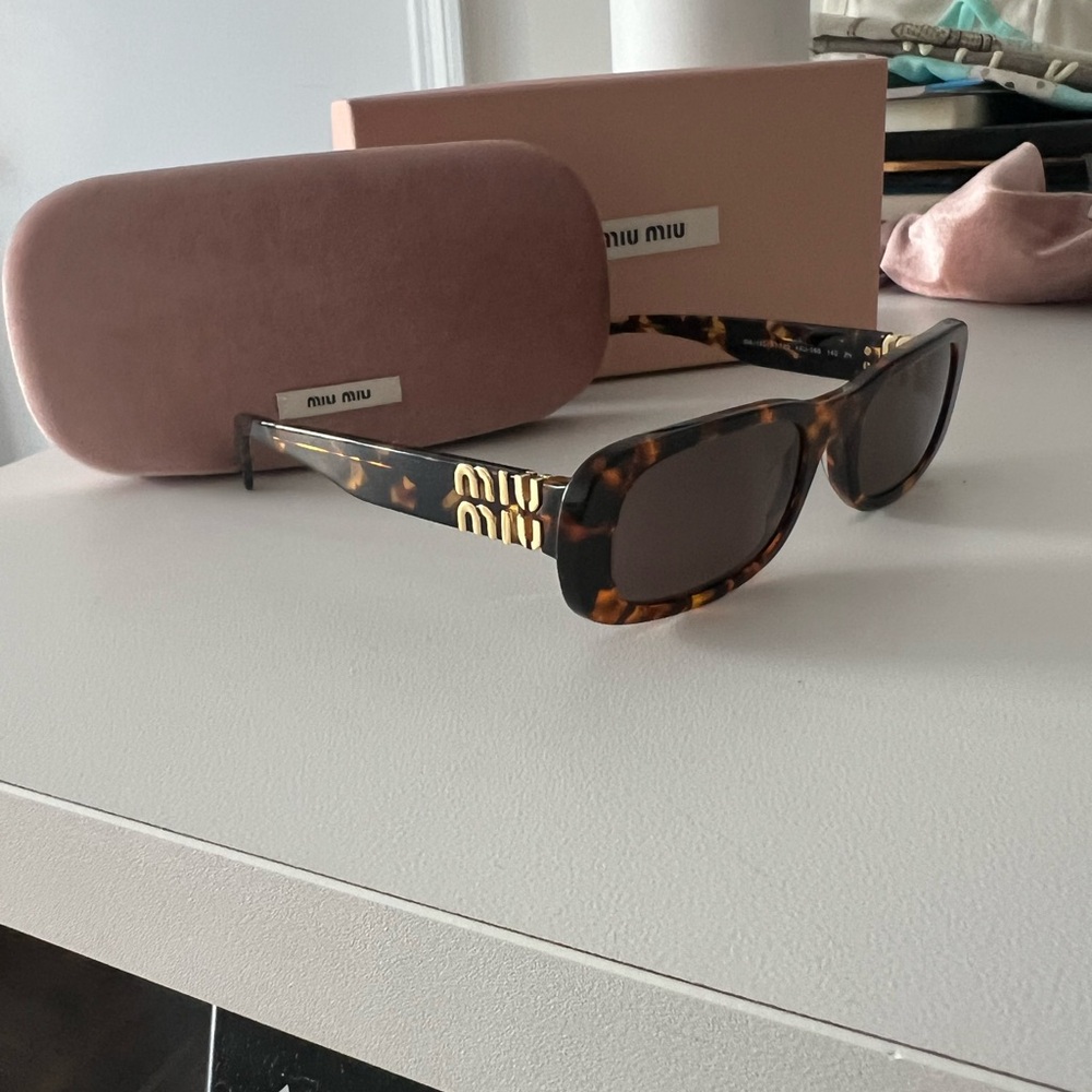 Miu Miu Brown Tortoiseshell Sunglasses